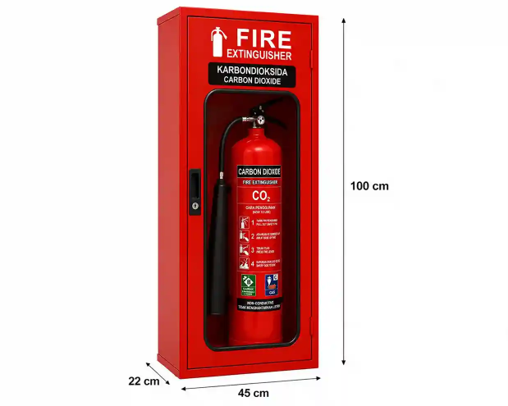 Box Fire Extinguisher APAR CO2 (Carbon Dioxide) Ukuran 22x100x45 cm