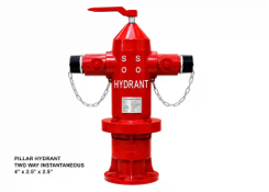 Pillar Hydrant Two Way Instantaneous 4\"×2.5\"×2.5\"