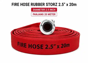 Fire Hose Rubber Storz 2.5\" × 20m